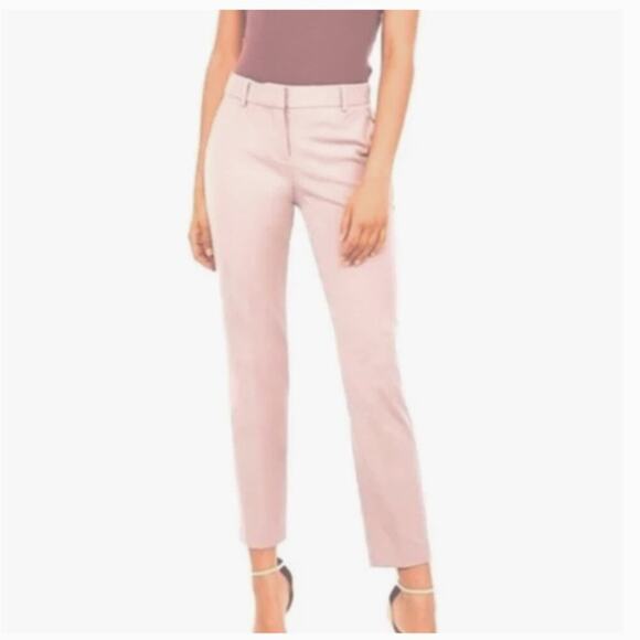 Express Editor Light Pink Ankle Mid-Rise Pant Size 8R - Picture 1 of 8